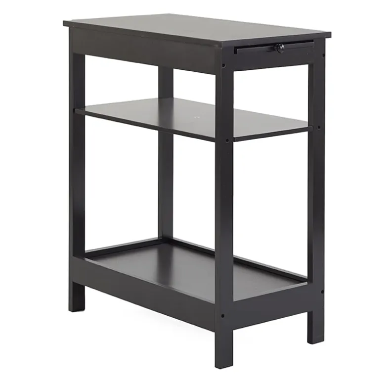 Side Table with Extension Shelf
