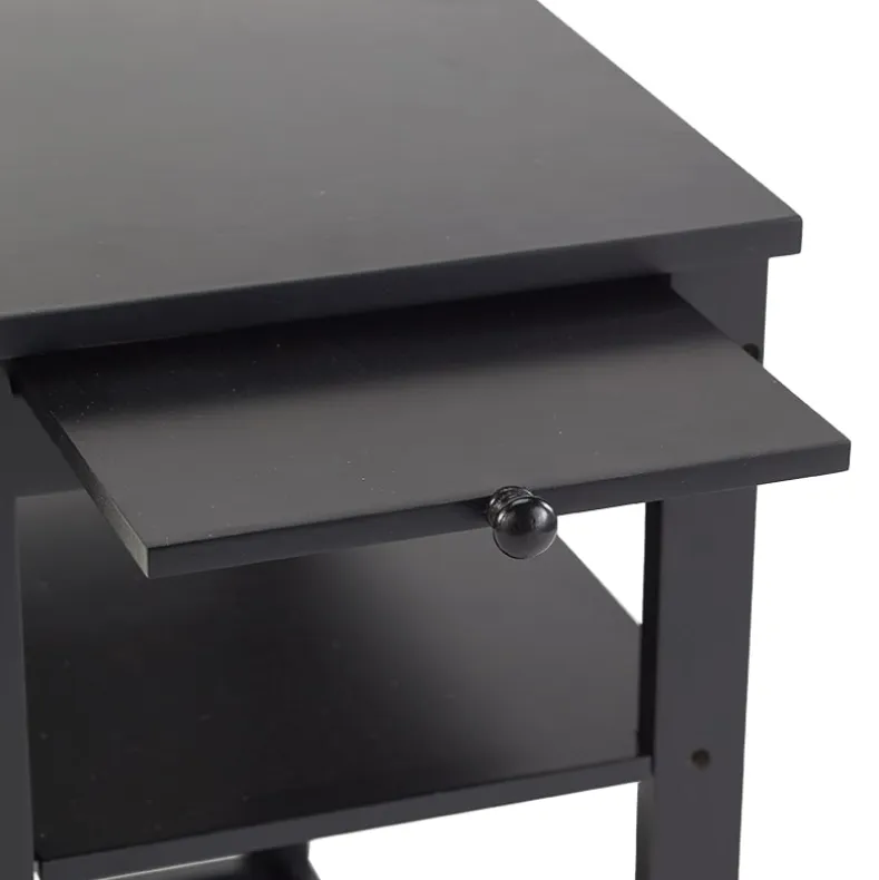 Side Table with Extension Shelf