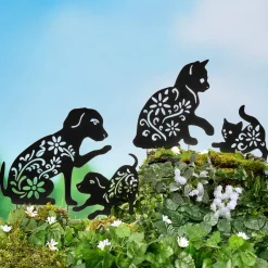 Silhouette Animal Stake Cat or Dog