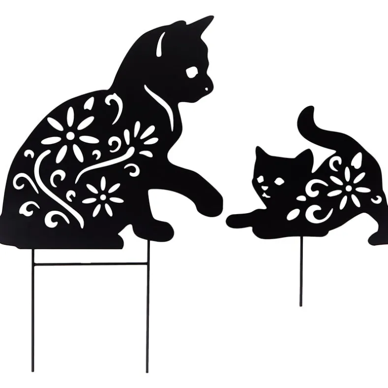 Silhouette Animal Stake Cat or Dog