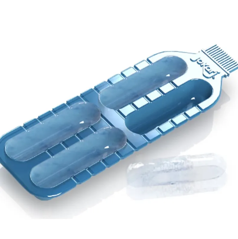 Slim Ice Tray Cube Maker For Bottled Drinks Set of 2