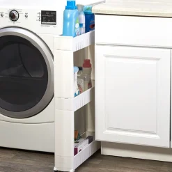 Slim Storage Cart with Wheels - 3-Tier