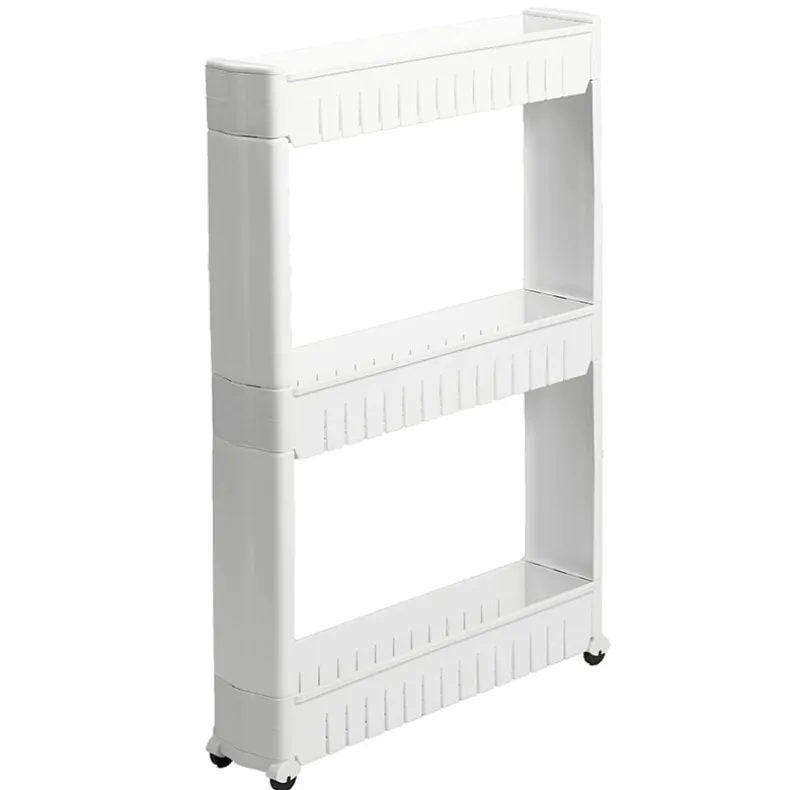 Slim Storage Cart with Wheels - 3-Tier