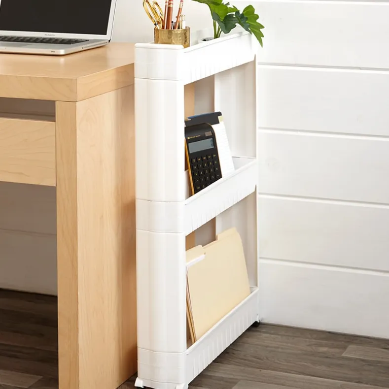 Slim Storage Cart with Wheels - 3-Tier