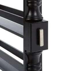 Slim Wooden Spice Rack Cabinet with Wheels - Black, Walnut or White