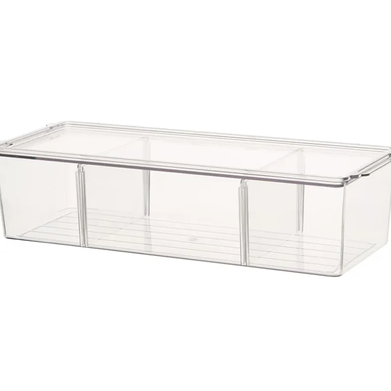 Snack Box Container with 3 Compartments