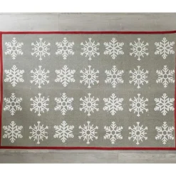 Snowflake Pattern Area Rug