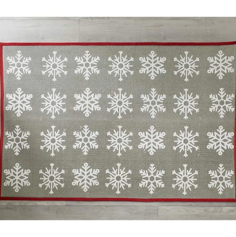 Snowflake Pattern Area Rug