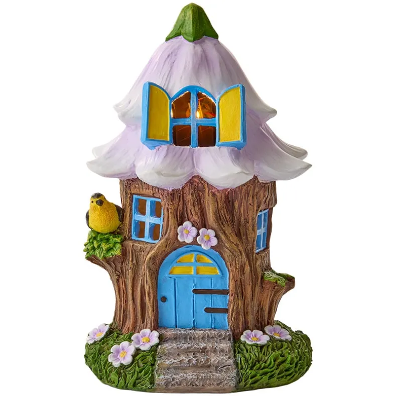 Solar Fairy Resin Outdoor Garden House