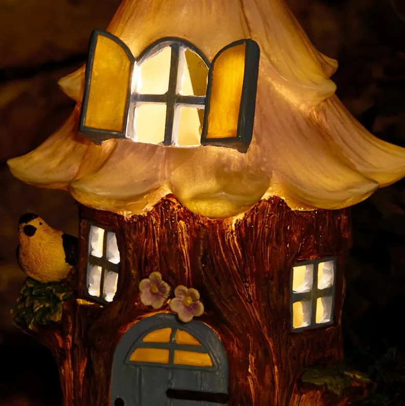 Solar Fairy Resin Outdoor Garden House