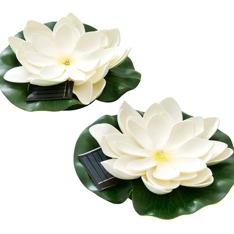 Solar Floating LED Flower Lights - Set of 2