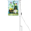 Solar Gnome Flag for St. Patrick's Day with Pole