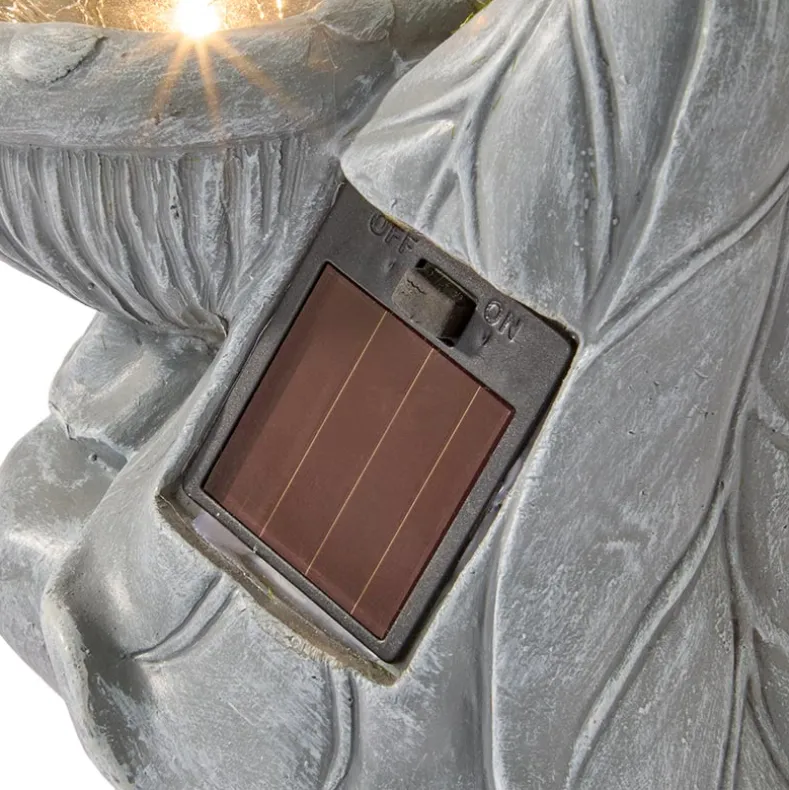 Solar Gnome Garden Statue