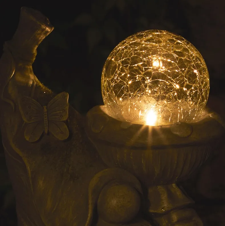 Solar Gnome Garden Statue