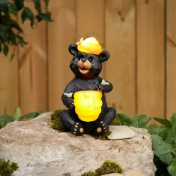 Solar Honey Bear Statue