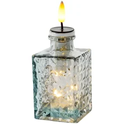 Solar LED Bitters Glass Aux Candle Light