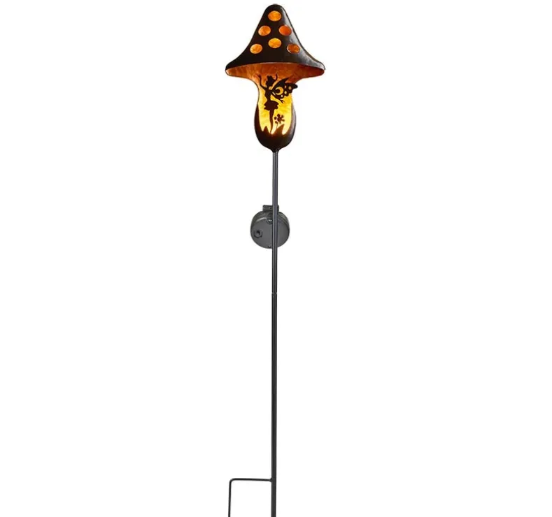 Solar Mushroom Stake With Fairy Accent
