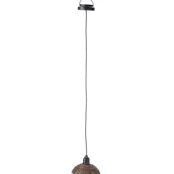 Solar-Powered Small Rattan Pendant Light – Natural and Brown