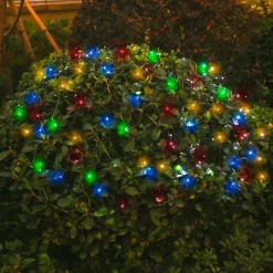 Solar Powered String Lights Outdoor Multi Color
