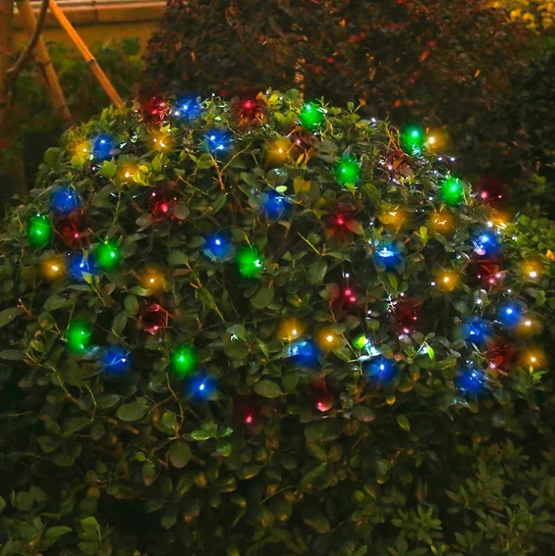 Solar Powered String Lights Outdoor Multi Color