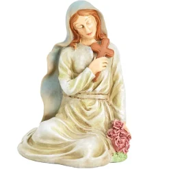 Solar Saint Statues – Mary with Cross and St. Francis with Lantern
