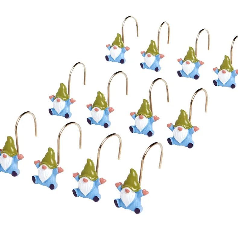 Spring Gnome Shower Curtain, Hand Towels, Valance or Hooks
