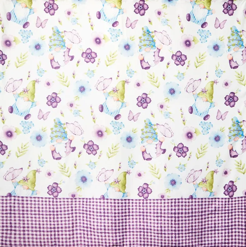 Spring Gnome Shower Curtain, Hand Towels, Valance or Hooks