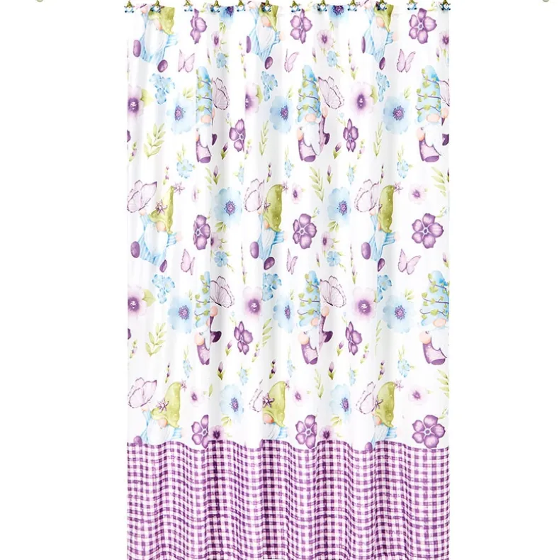 Spring Gnome Shower Curtain, Hand Towels, Valance or Hooks