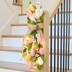 Spring Lighted Multi-Use Swag Décor - Easter Or Butterfly