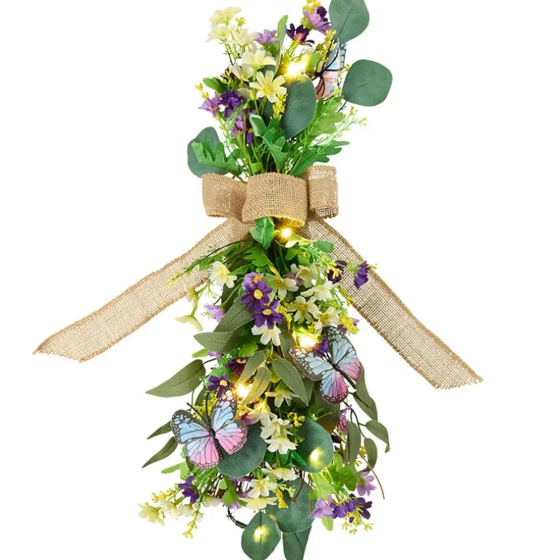 Spring Lighted Multi-Use Swag Décor - Easter Or Butterfly