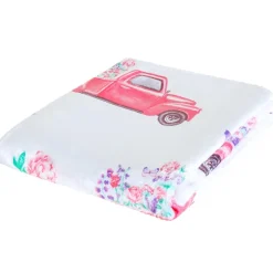 Spring Truck Fleece Plush Throw