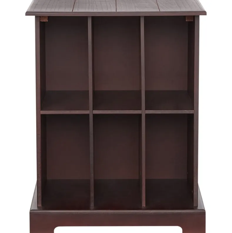 Square Country Style Accent Table with Storage 19"W x 15"D x 24"H