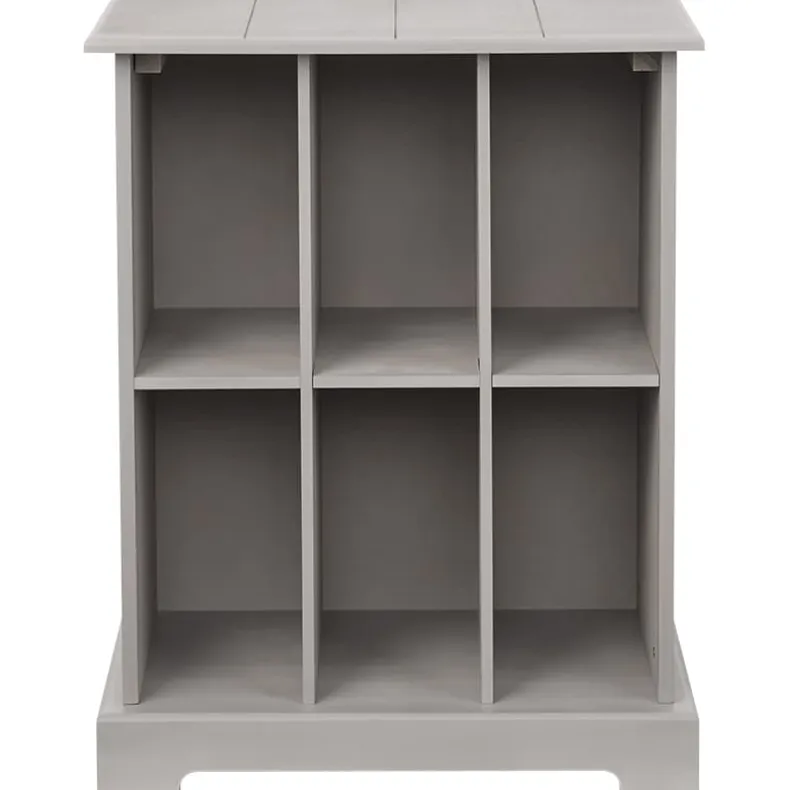 Square Country Style Accent Table with Storage 19"W x 15"D x 24"H