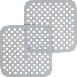 Square Reusable Nonstick Silicone 7.5" Air Fryer Liner - Set of 2