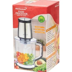 Stainless Steel Food Processor - 6.5-Cup