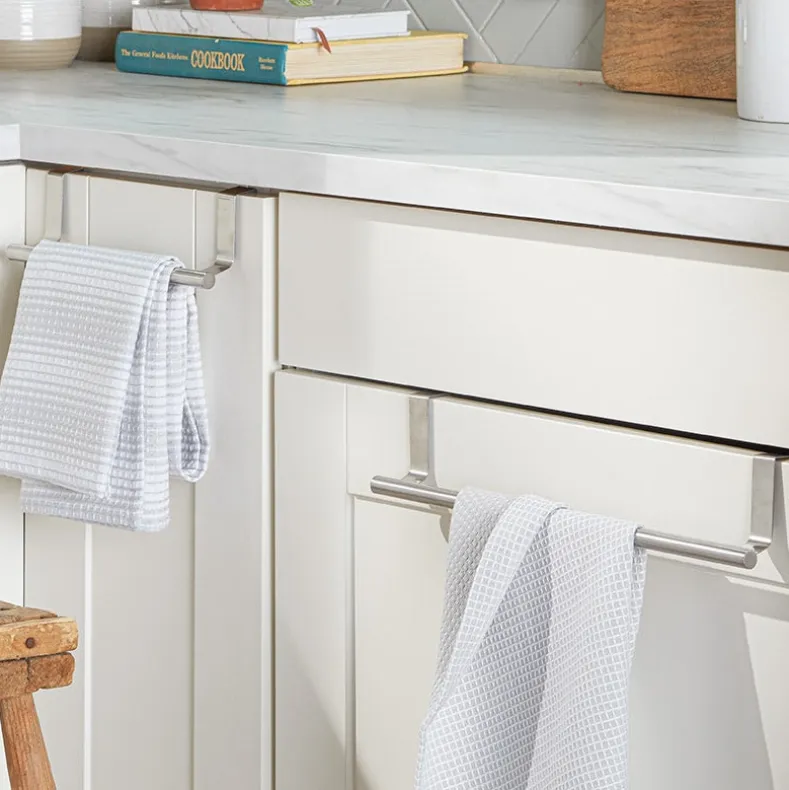 Stainless Steel Over the Door Towel Rack Bar