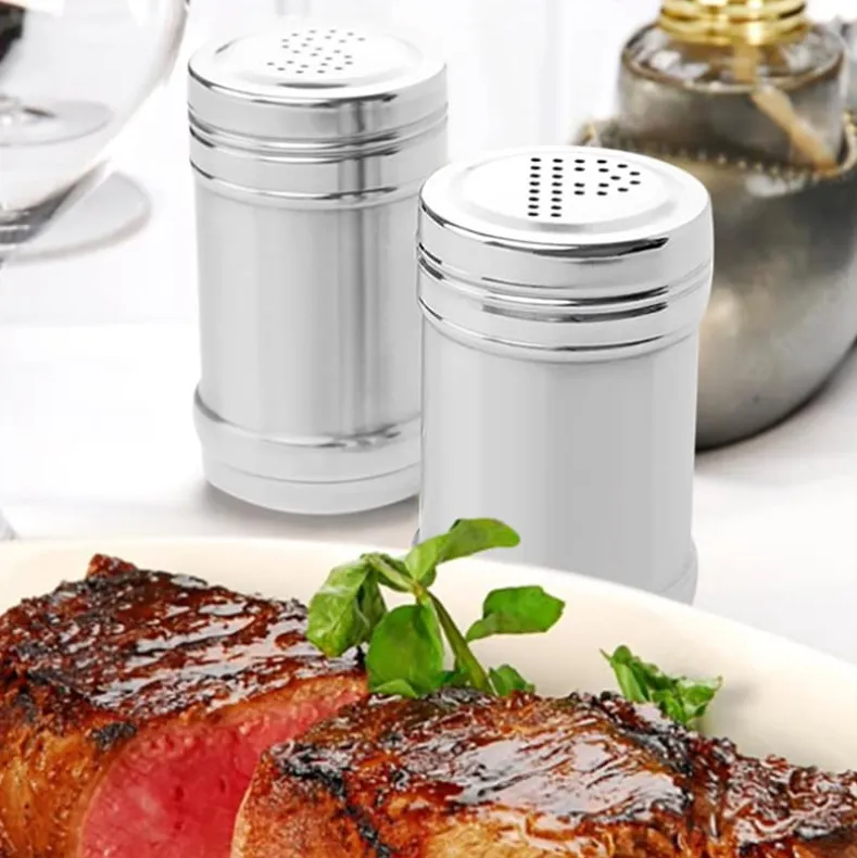 Stainless Steel Salt & Pepper Shakers