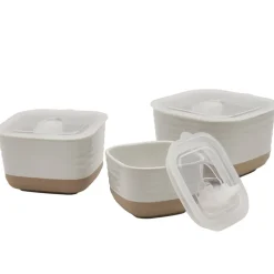 Stoneware Food Storage Container Set - 6-Pc.