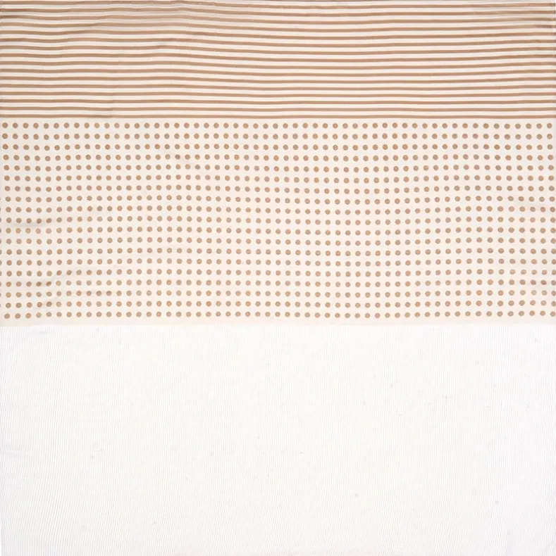 Stripe Dots Shower Curtain with Hooks