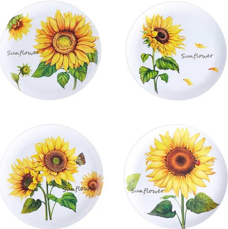 Summer Dining Melamine Plates Set of 4
