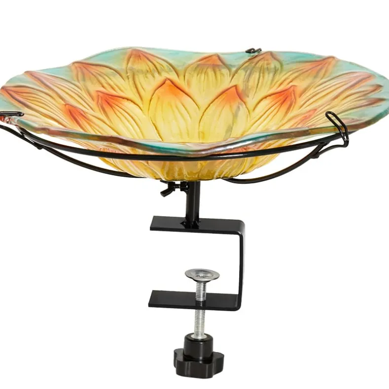 Sunflower Birdbath Or Feeder - Deck Mounted