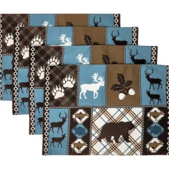 Table Runner or Set of 4 Placemats, Moose Lodge