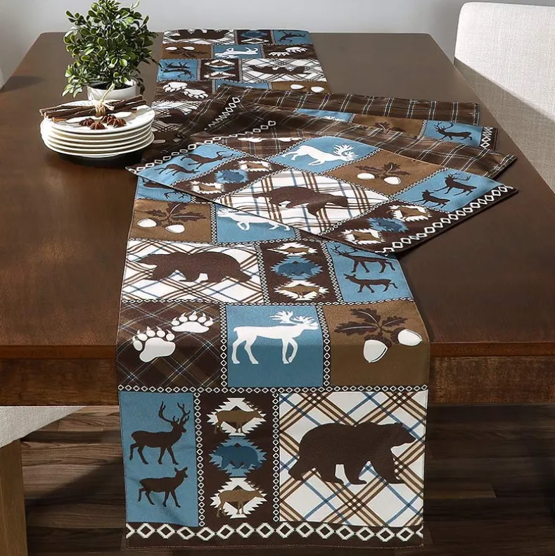 Table Runner or Set of 4 Placemats, Moose Lodge