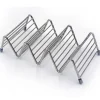 Taco Holder Stand Stainless Steel Set of 2