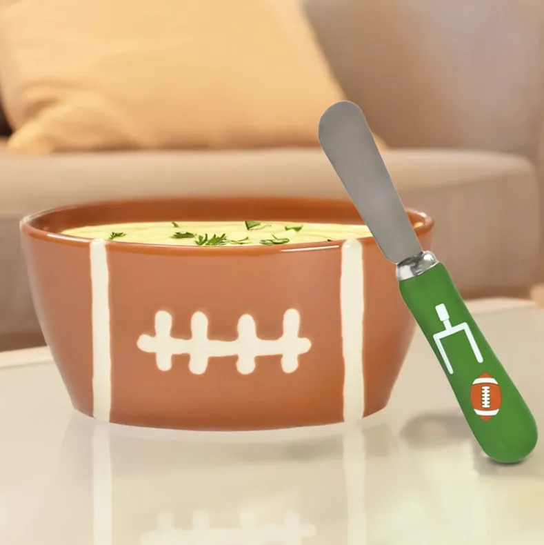 Temp-tations® Set of 2 Football Ramekins with Spreaders