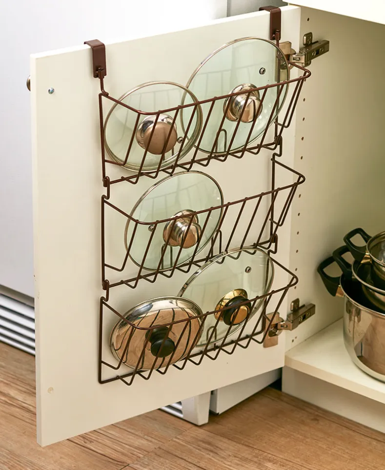 3-Tier Lid Organizer for Kitchen Cabinets