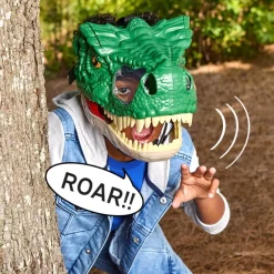 T-Rex Dinosaur Mask With Growling And Snarling Realistic Sound Effects