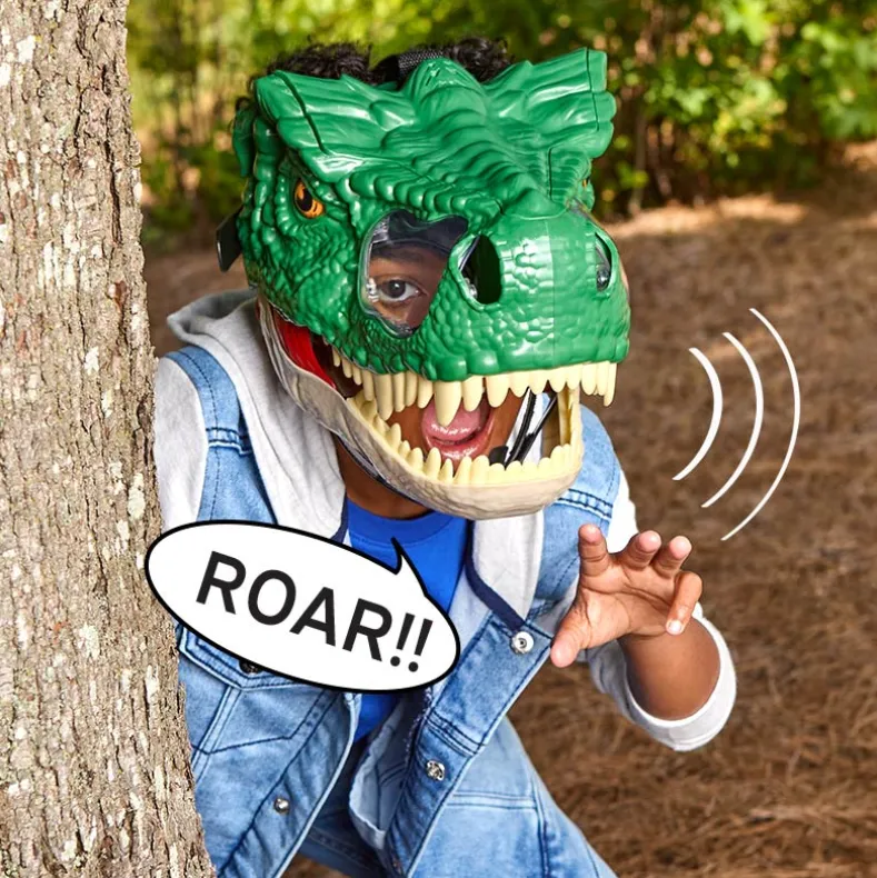 T-Rex Dinosaur Mask With Growling And Snarling Realistic Sound Effects