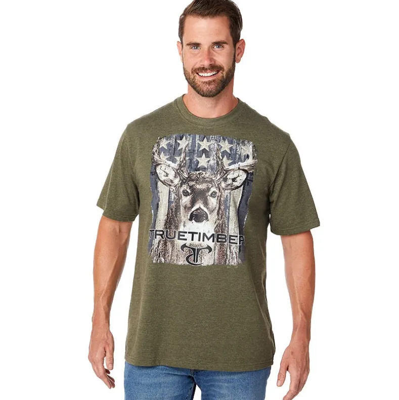 True Timber Americana Men's Short Sleeve Graphic T-Shirt