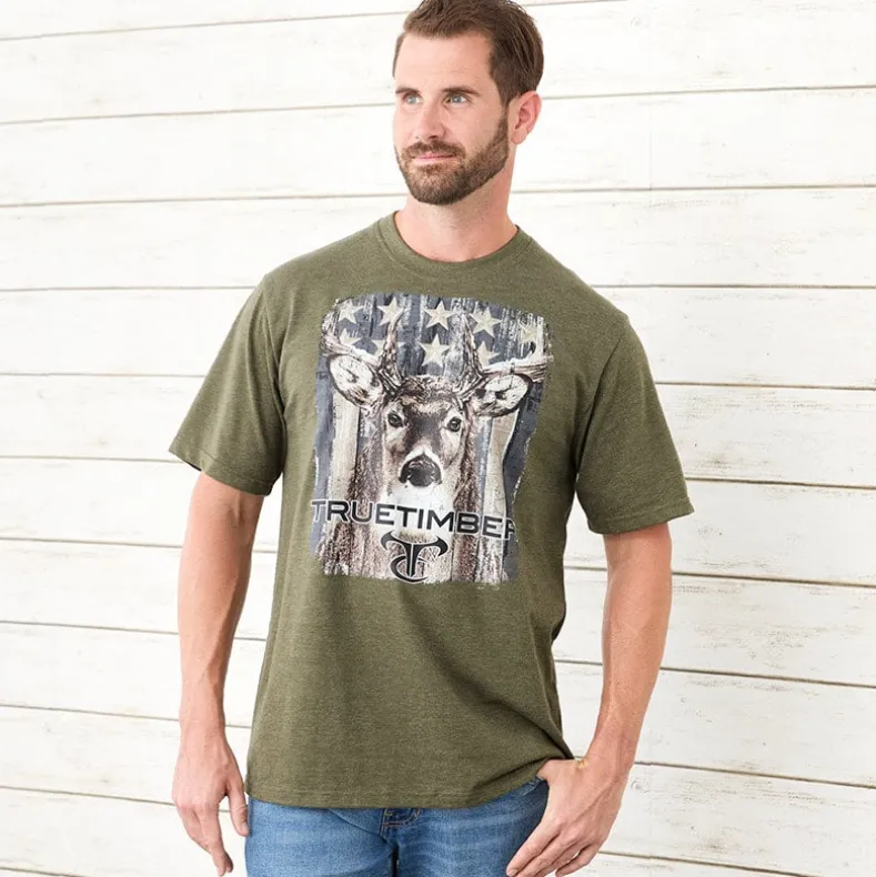 True Timber Americana Men's Short Sleeve Graphic T-Shirt